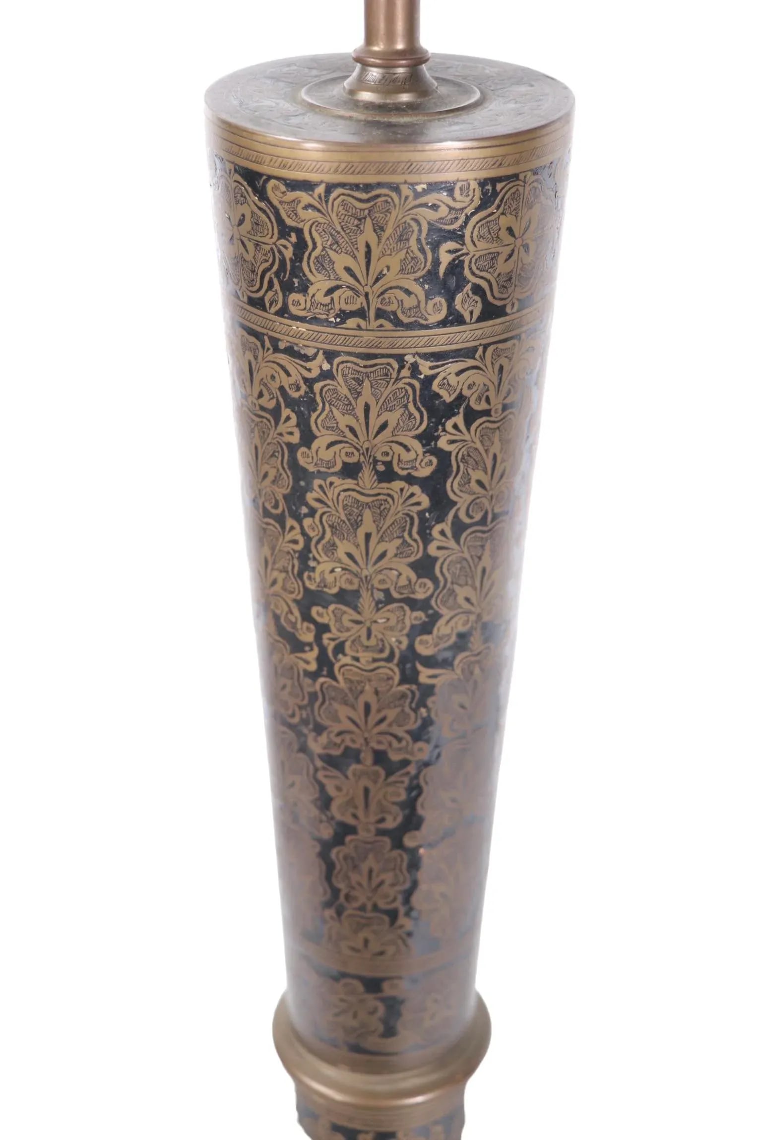 Decorative Mid Century Hollywood Regency Table Lamp Made in India C 1970's - 3