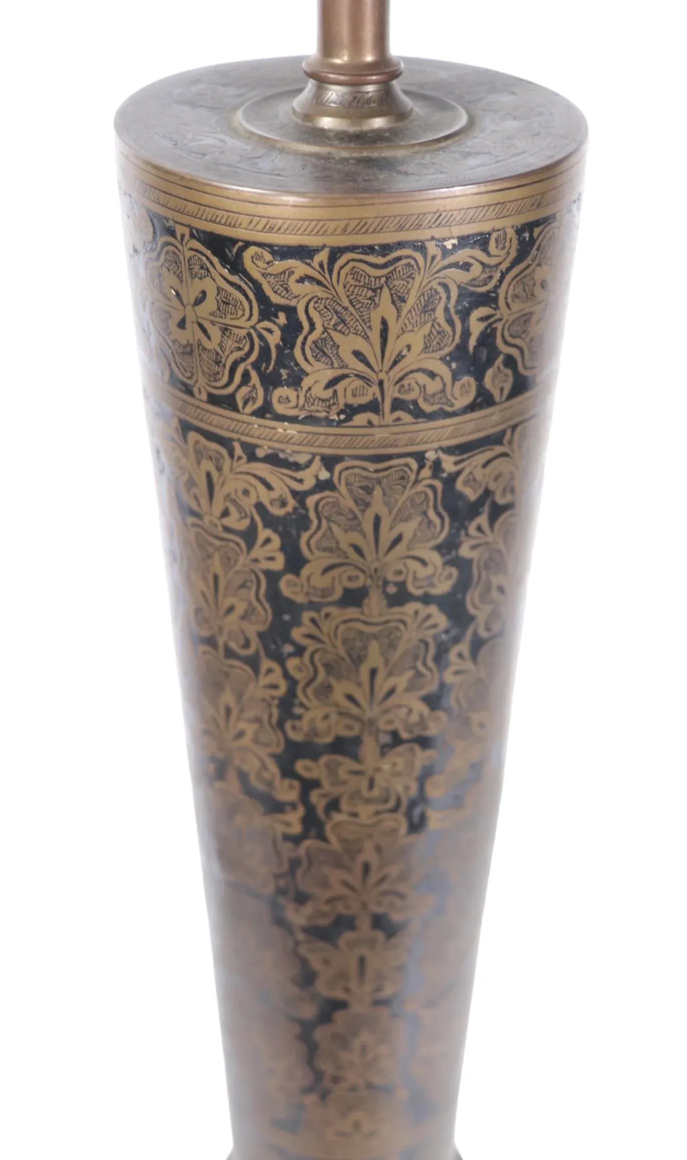 Decorative Mid Century Hollywood Regency Table Lamp Made in India C 1970's - 4