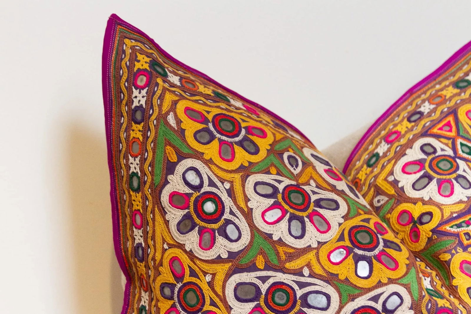 Azra Rajasthani Embroidered Decorative Pillow - 5