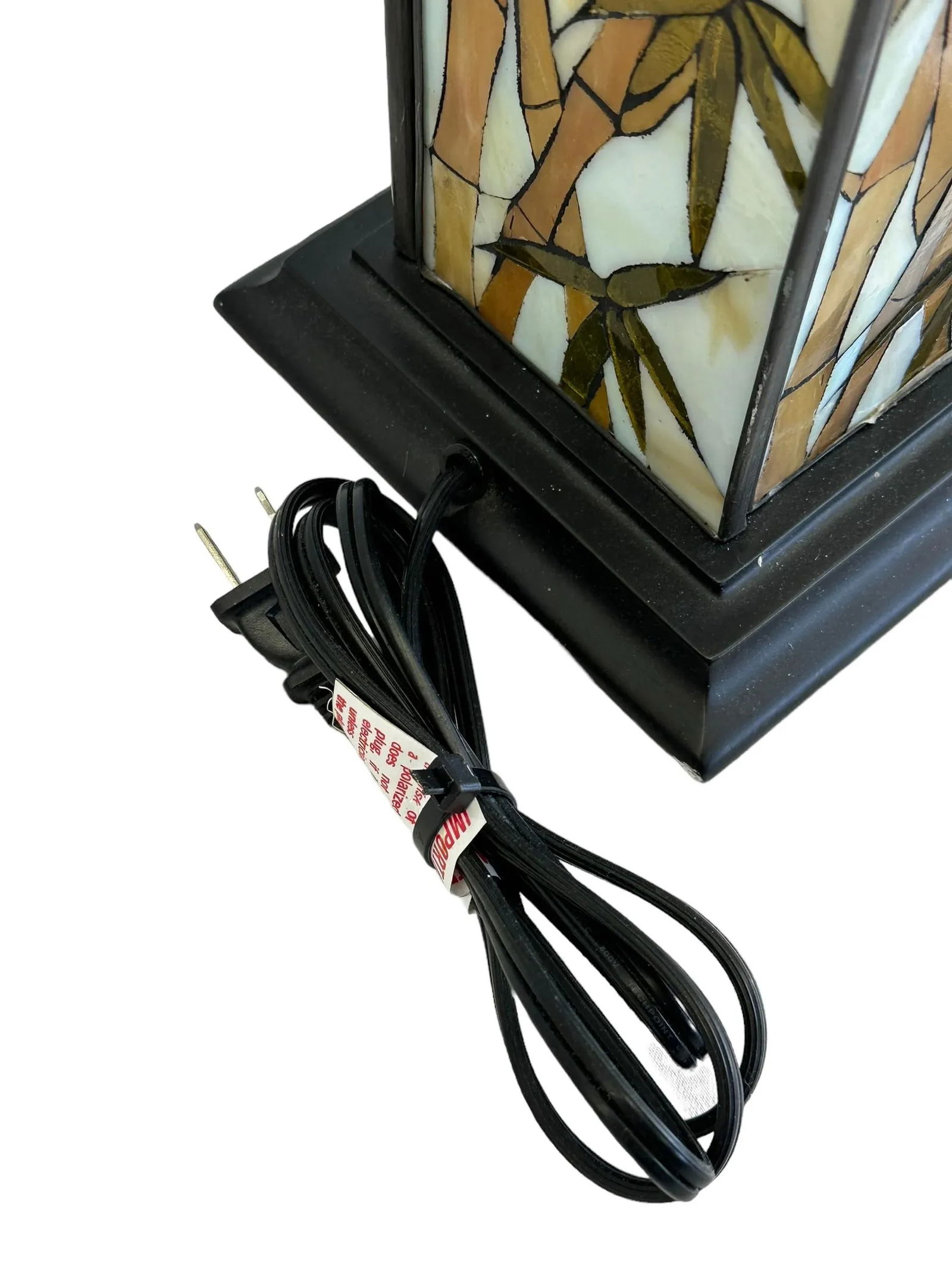 Early 20th Century Arts and Crafts Stained Glass Bamboo Lamp - 7