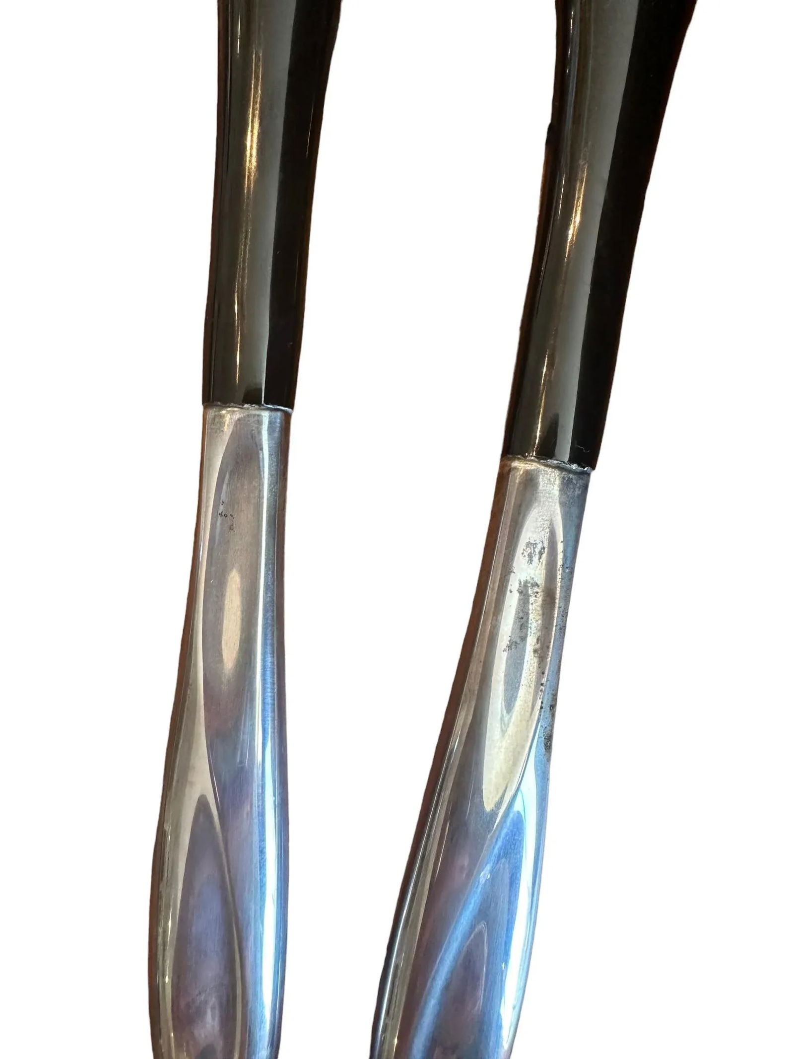 Vintage Mid-Century Modern Sterling Silver Salad Set- Set of 2 - 7