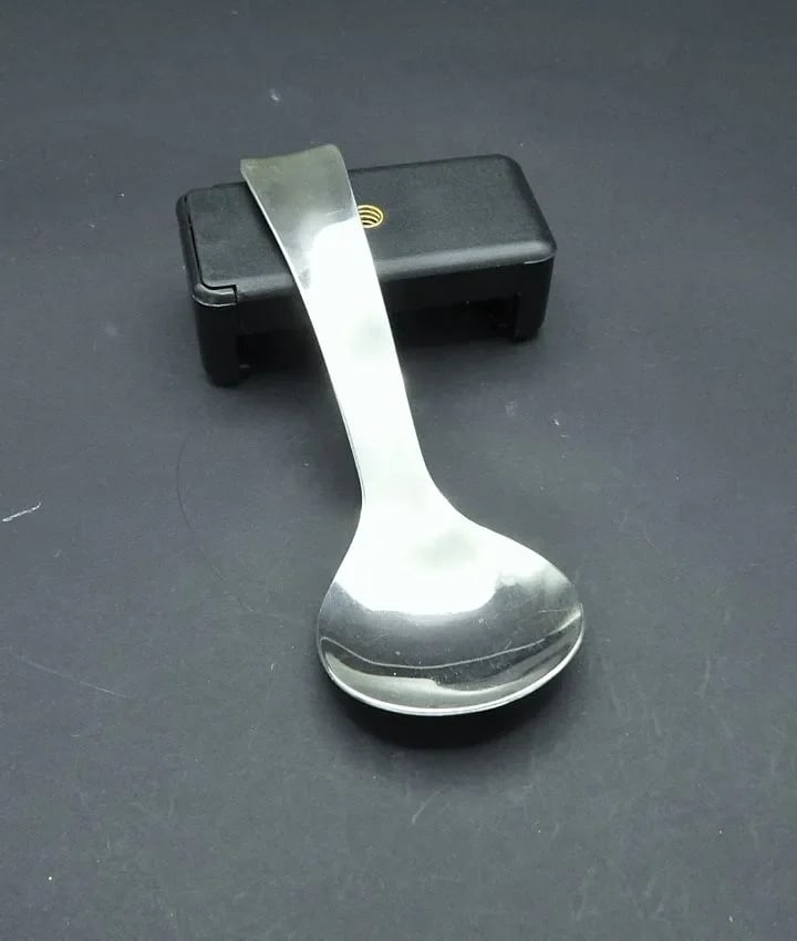 Vintage 1960s Allan Adler Sterling Silver Modernist Tea Caddy Serving Spoon - 3