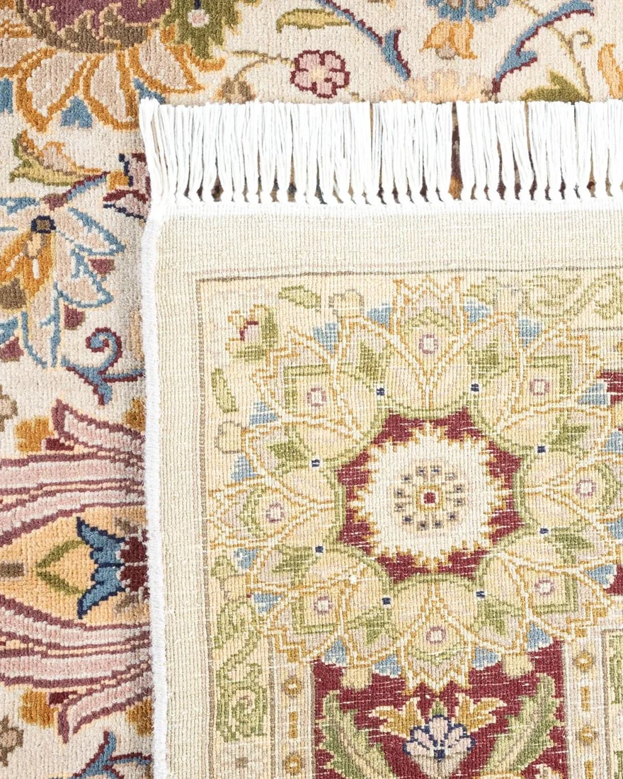 Mogul, One-of-a-Kind Hand-Knotted Area Rug - Ivory, 4' 1" x 6' 4" - 5