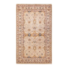 Mogul, One-of-a-Kind Hand-Knotted Area Rug - Ivory, 3' 1" x 5' 2"