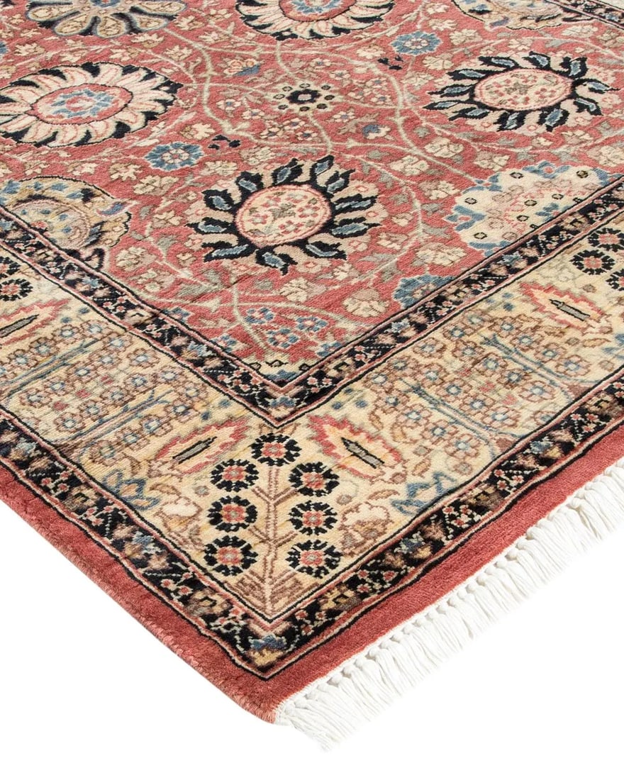 Mogul, One-of-a-Kind Hand-Knotted Area Rug - Pink, 3' 2" x 8' 10" - 2