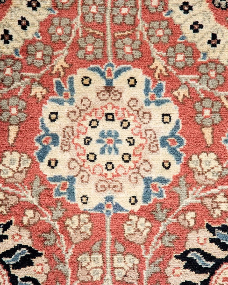Mogul, One-of-a-Kind Hand-Knotted Area Rug - Pink, 3' 2" x 8' 10" - 3