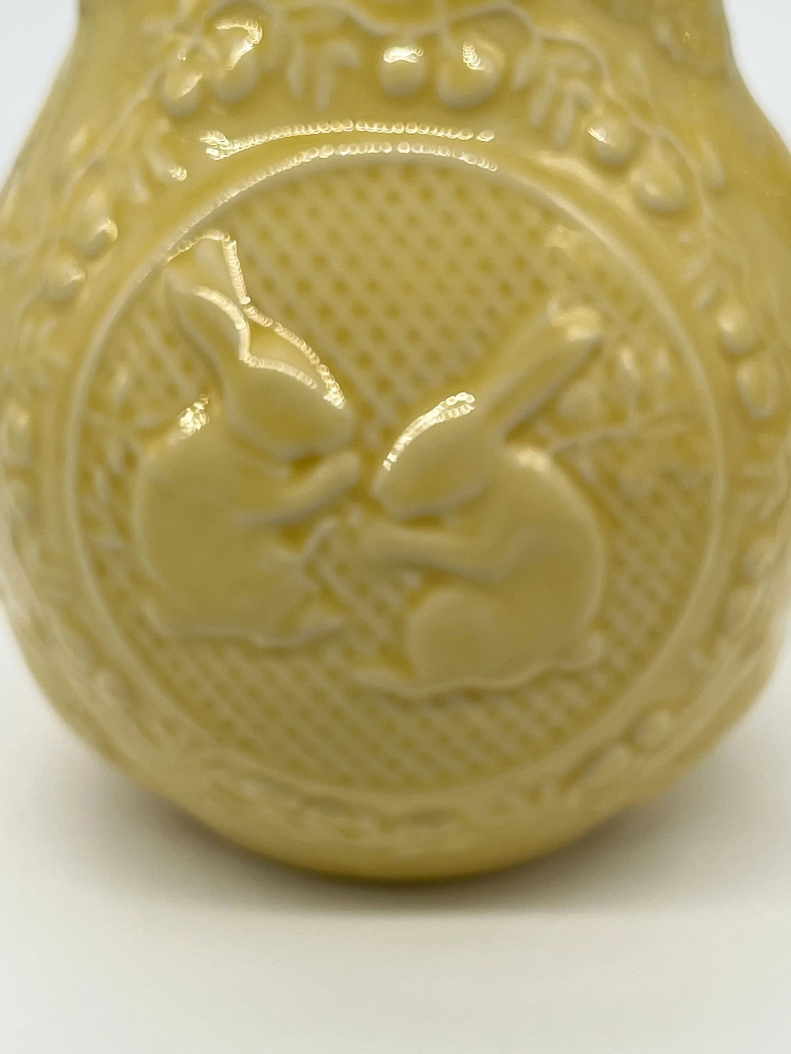 Bordallo Pinheiro Yellow Bunny Rabbit Pitcher - 3