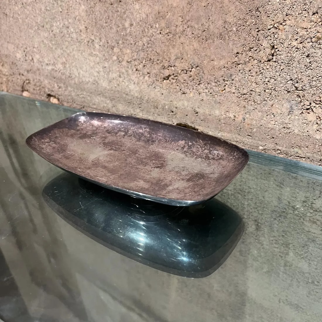 1960s Wallace Silversmiths Silver Plate Serving Tray Usa - 3