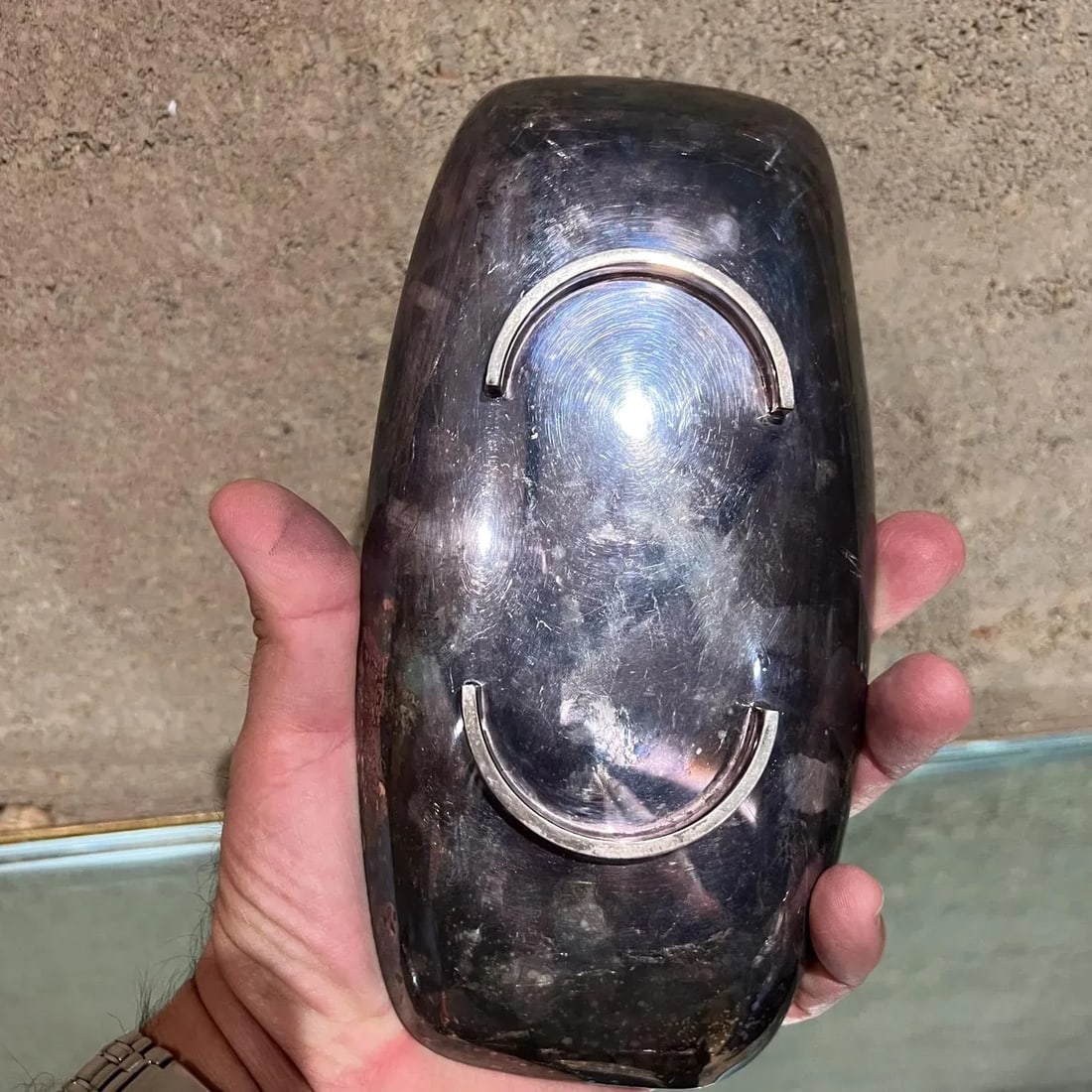 1960s Wallace Silversmiths Silver Plate Serving Tray Usa - 4