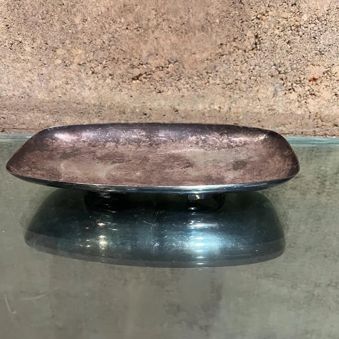 1960s Wallace Silversmiths Silver Plate Serving Tray Usa - 5