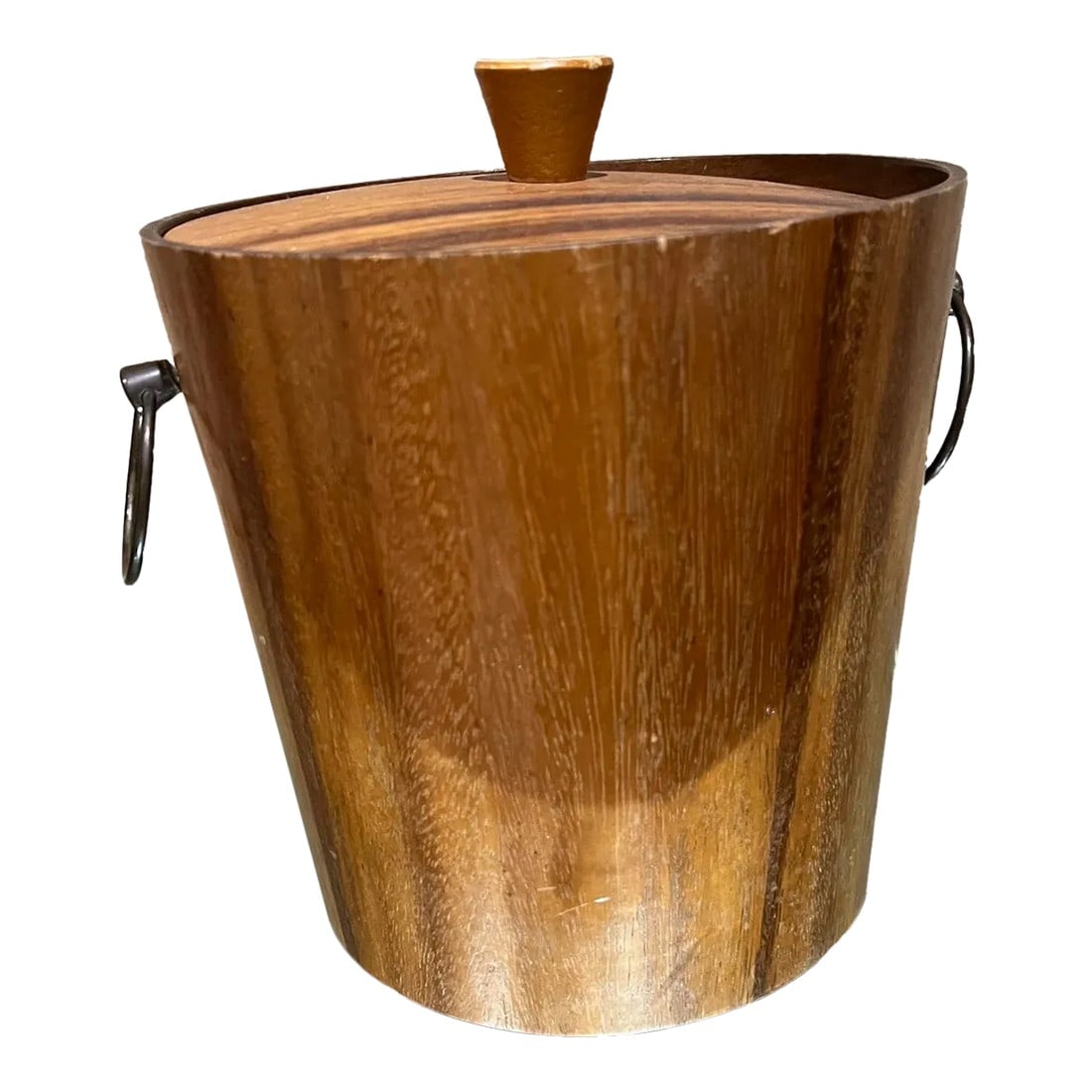 Mid-Century Modern KMC Barware Teak Wood Ice Bucket Japan (1 of 13)