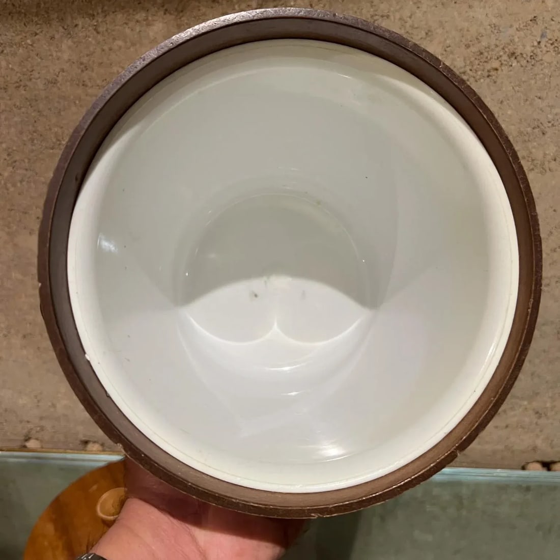 Mid-Century Modern KMC Barware Teak Wood Ice Bucket Japan - 6