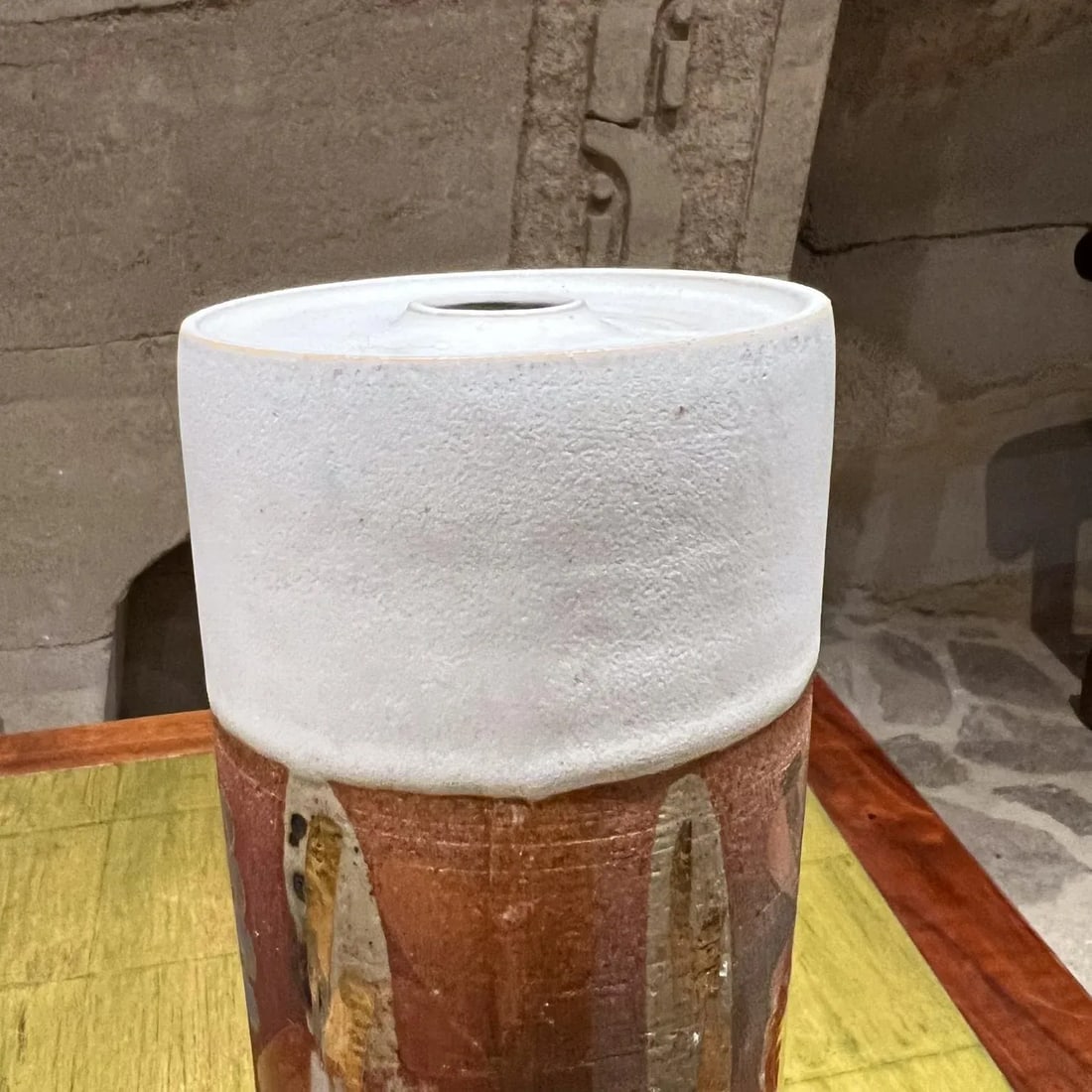 1970s Sculptural Vase Colorful Art Pottery - 2