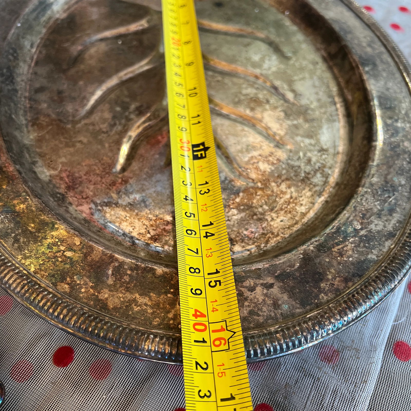 Set of 4 Vintage Silver Plated Serving Trays - 10