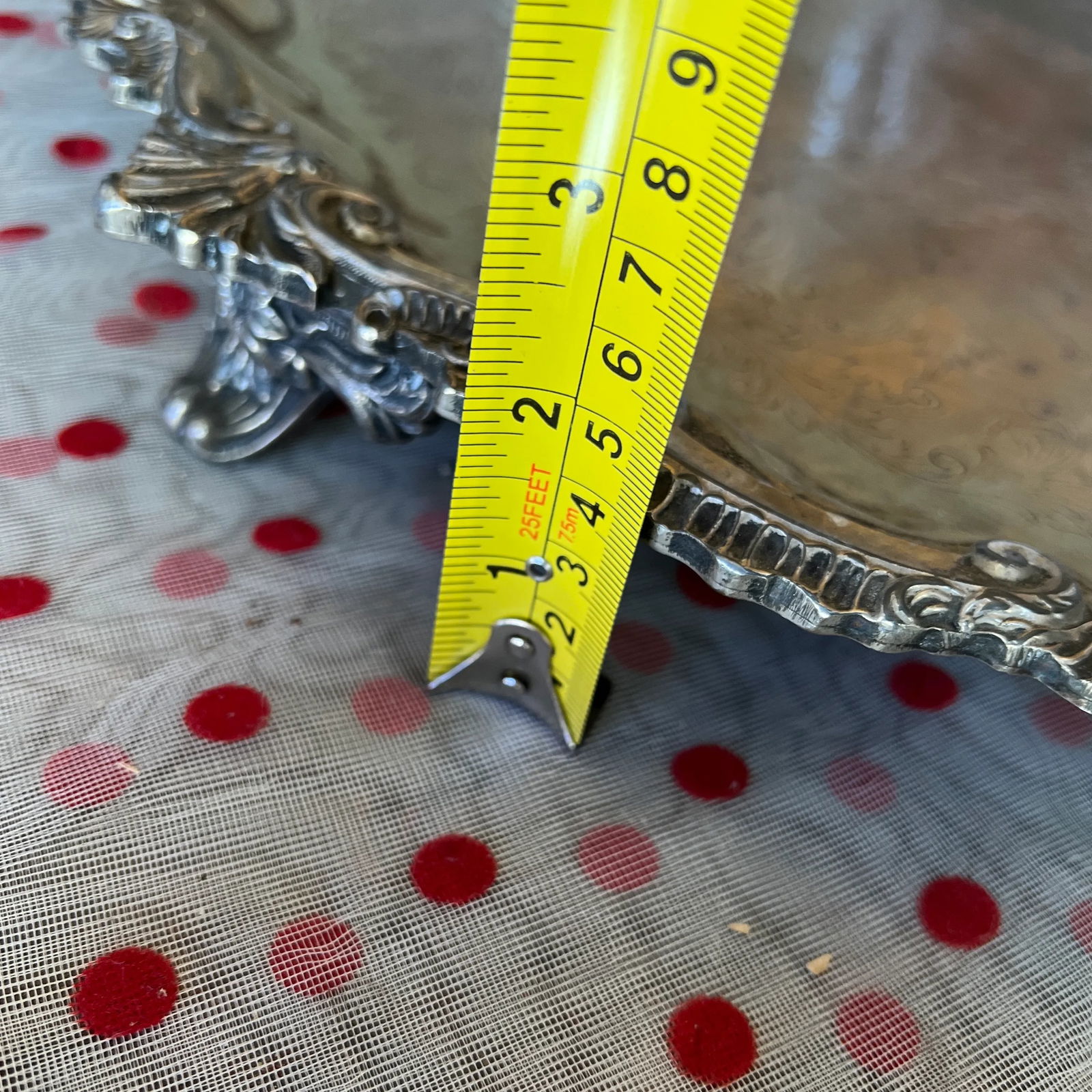 Set of 4 Vintage Silver Plated Serving Trays - 5