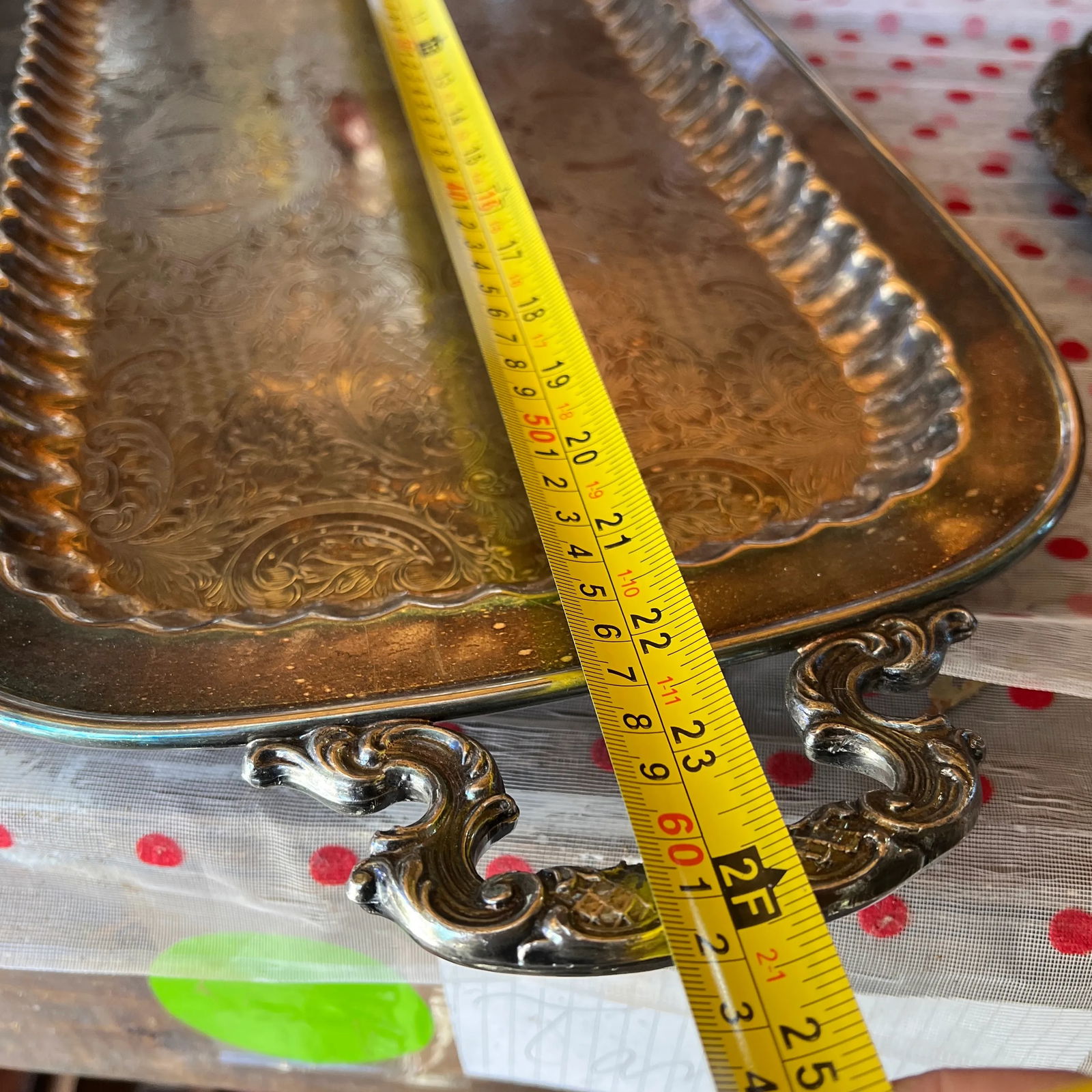 Set of 4 Vintage Silver Plated Serving Trays - 6