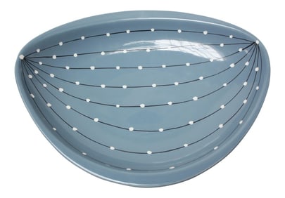 Lillemor Mannerheim for Upsala Ekeby Ceramic 'Cupol' Bowl in Blue