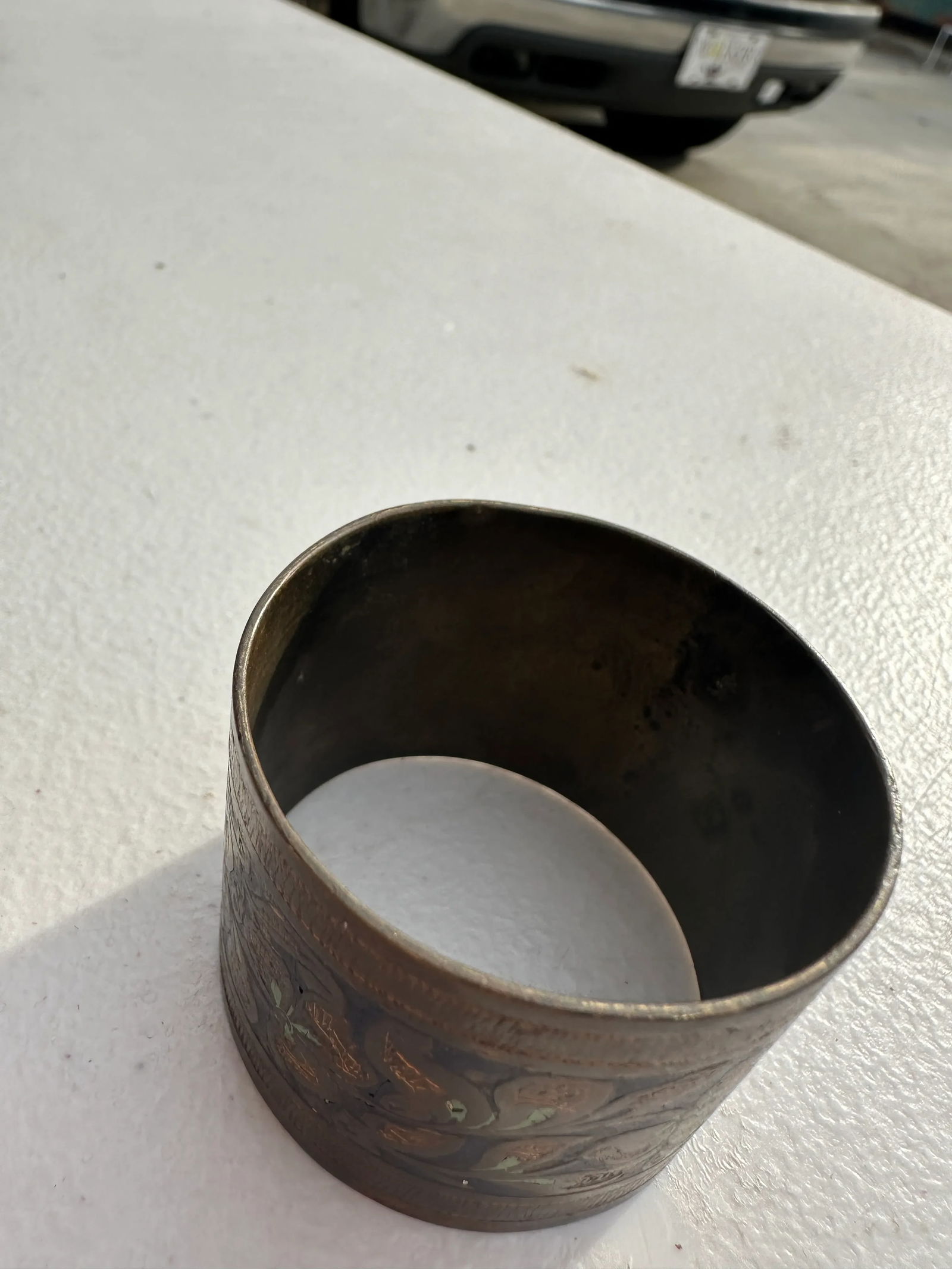 1970s Collection of Brass Napkin Holders- Set of 3 - 5