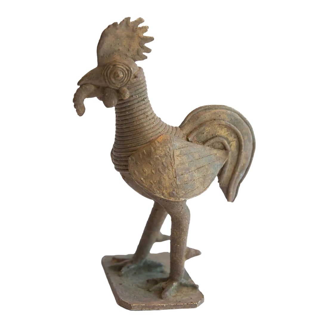 Vintage African Rooster With Worm Sculpture (1 of 7)