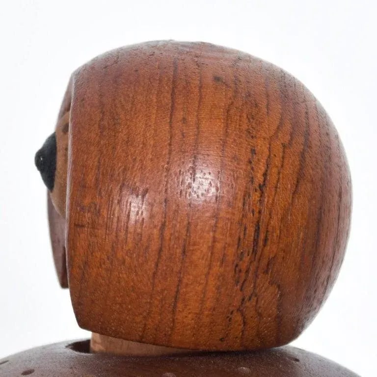 1960s Vintage Teak Parrot Bottle Stopper Cork Denmark - 5