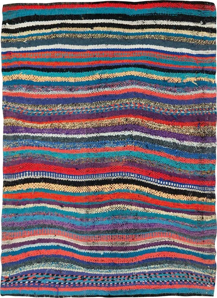 Vintage Persian Flatweave Kilim Rug – Size: 3" X 4'1" - 4