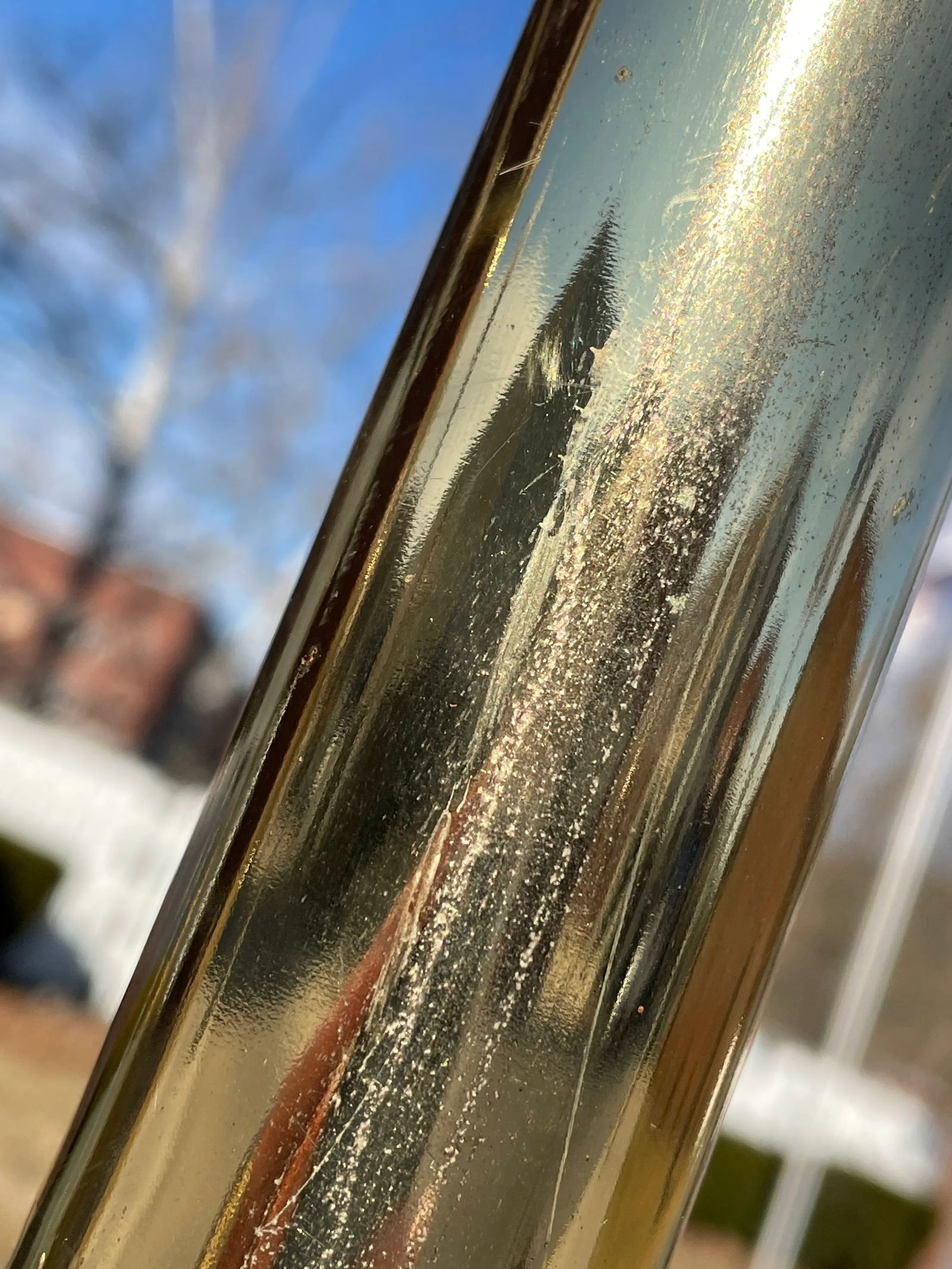 Mid 20th Century Hollywood Regency Brass Plated Metal Faux Bamboo Bookcase W/ 5 Glass Shelves - 10