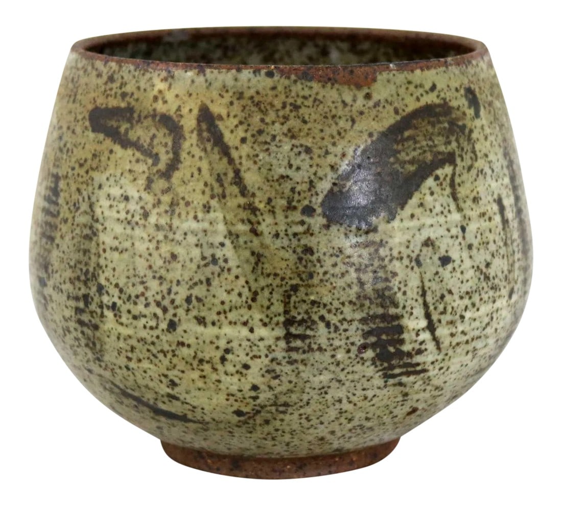 Mid Century Modern Studio Ceramic Stoneware Pot by Mark Zamantakis (1 of 12)