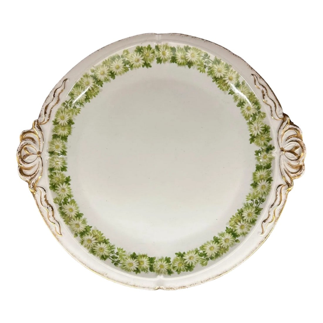 Antique Haviland Limoges Gilded Platter With Daisy Chain Pattern (1 of 8)