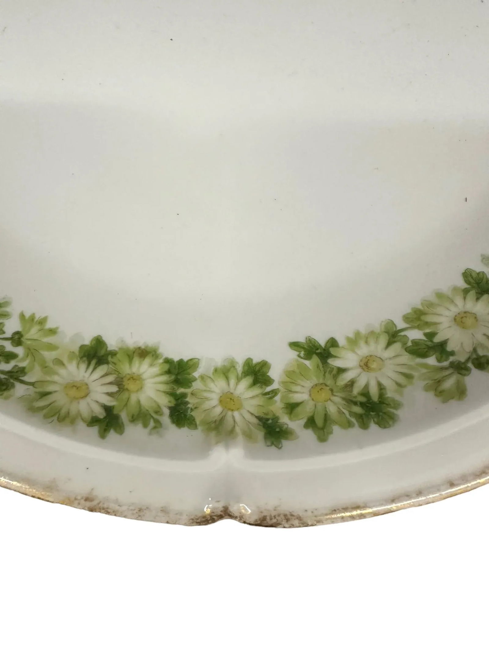 Antique Haviland Limoges Gilded Platter With Daisy Chain Pattern - 6