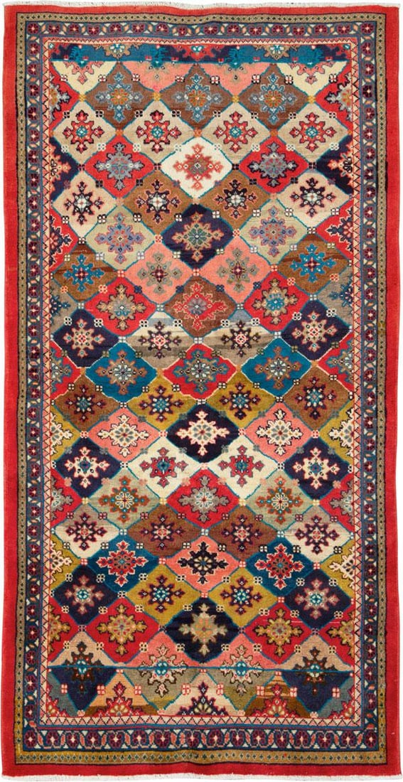 Vintage Persian Mahal Rug – Size: 3' 9" X 7' 6" - 9