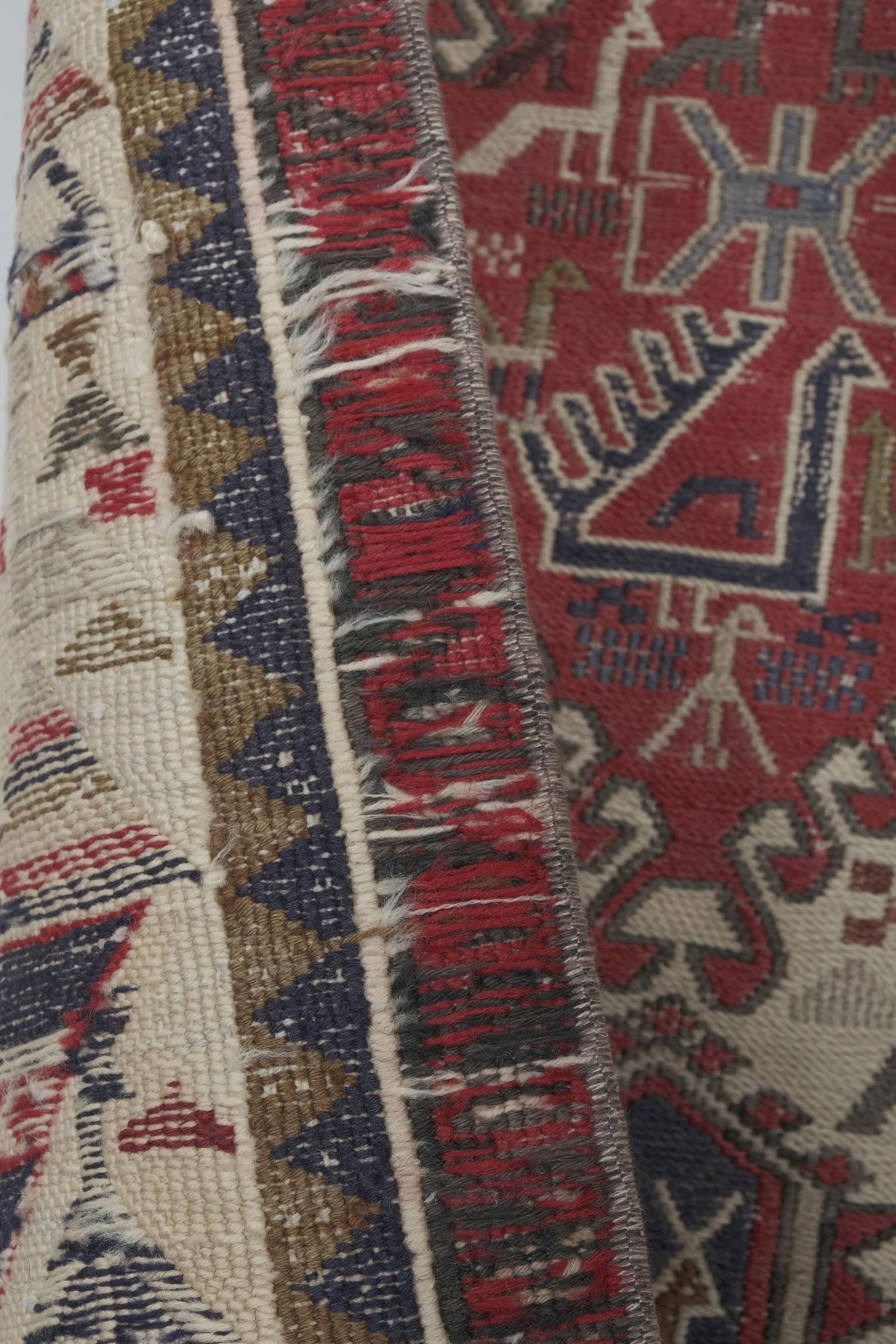Animal Pattern Soumac Kilim Rug 2'4" X 6'4" - 11