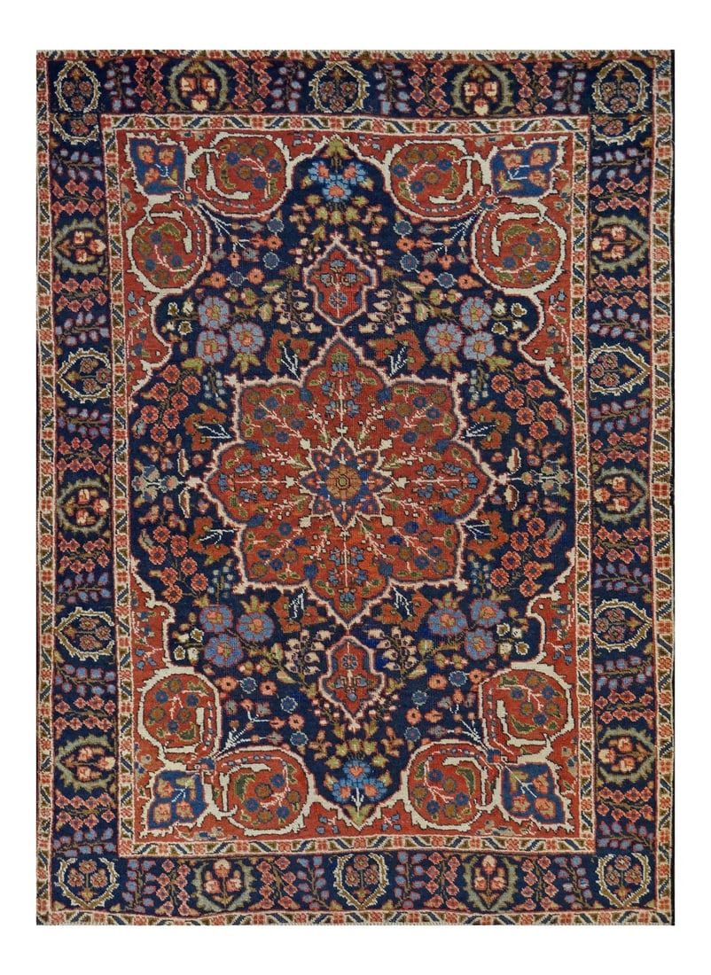 Early 20th Century Antique Persian Tabriz Rug - 4"²3"³ × 6"² (1 of 5)