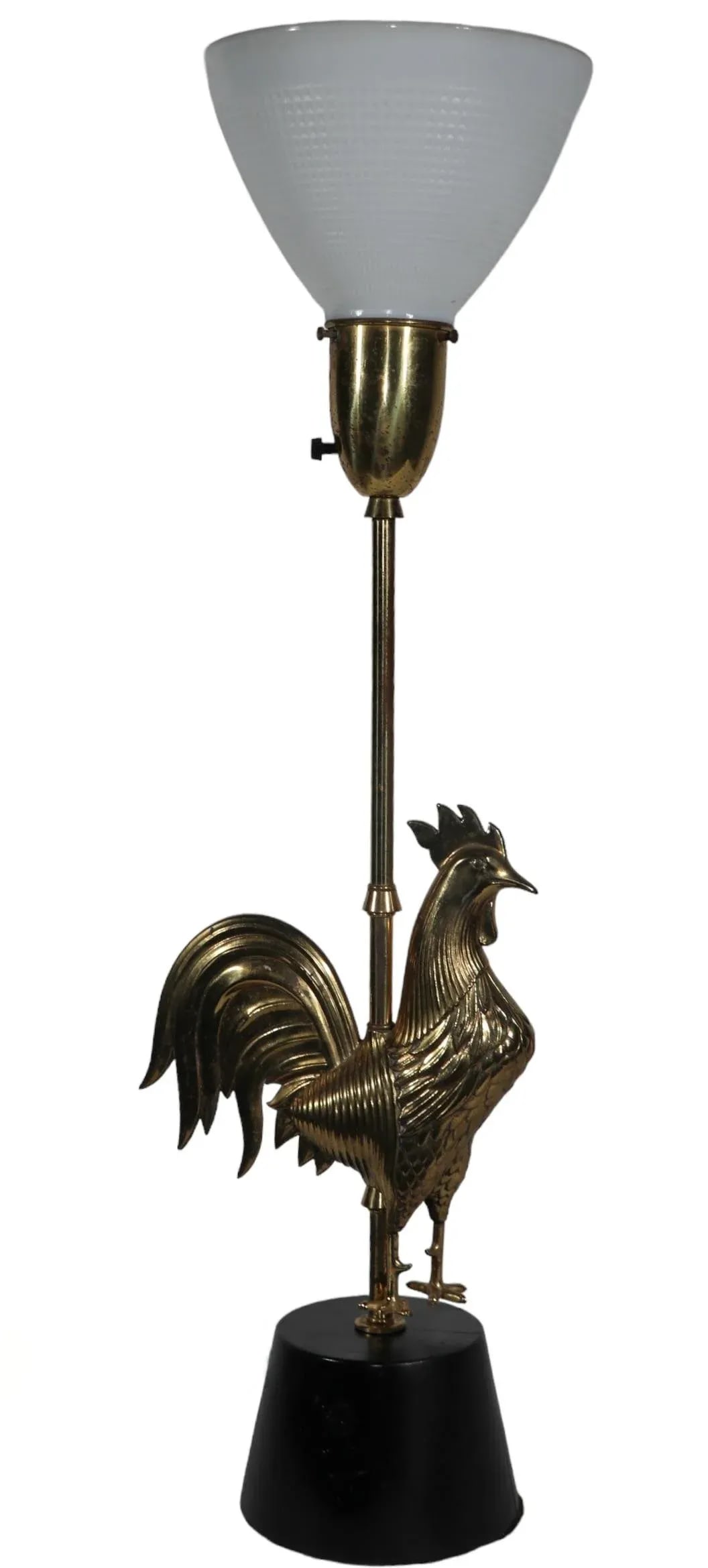 Mid Century Rooster Lamp C. 1950/1960's - 11