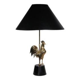 Mid Century Rooster Lamp C. 1950/1960's