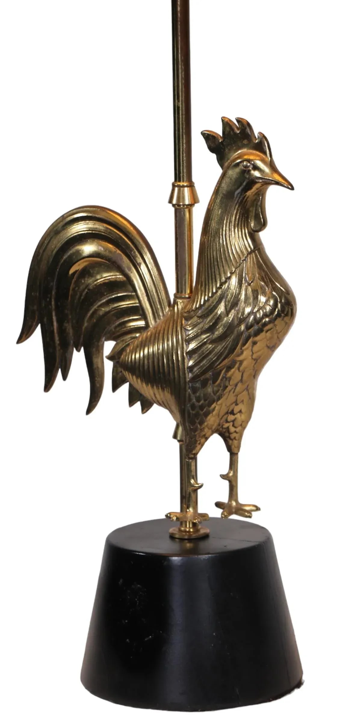 Mid Century Rooster Lamp C. 1950/1960's - 3