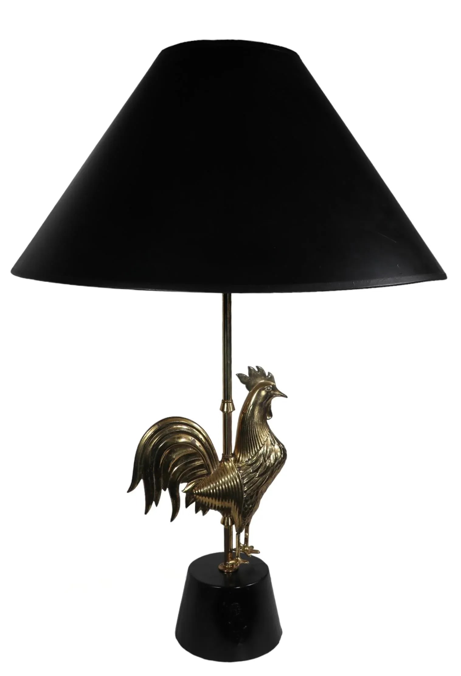 Mid Century Rooster Lamp C. 1950/1960's - 6