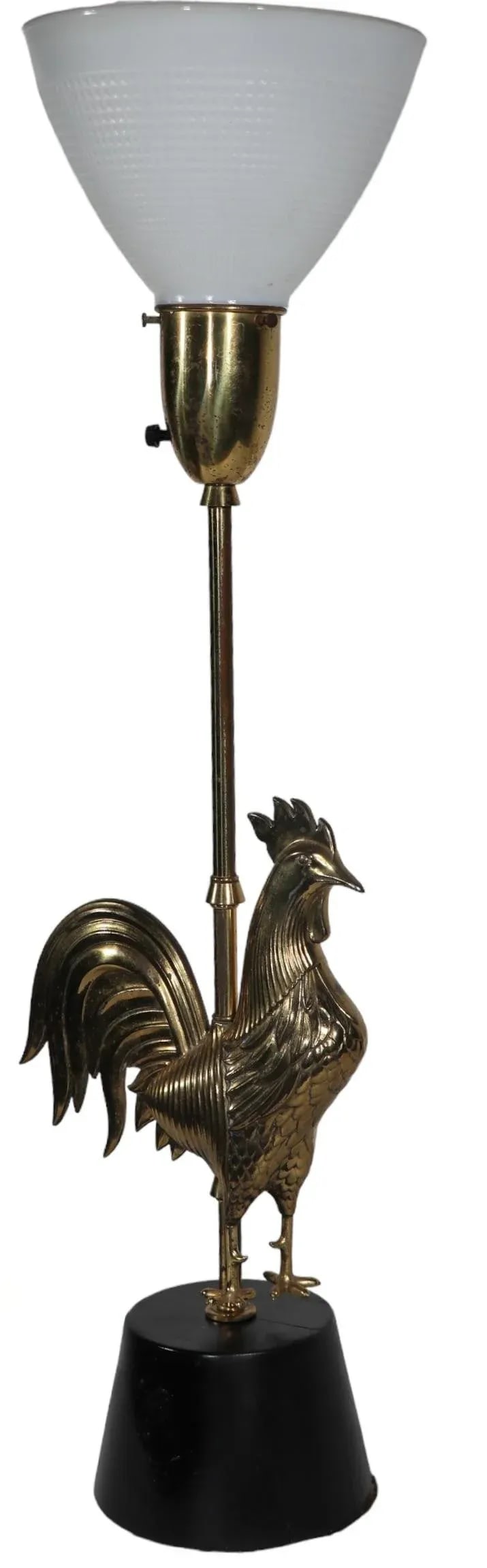 Mid Century Rooster Lamp C. 1950/1960's - 9
