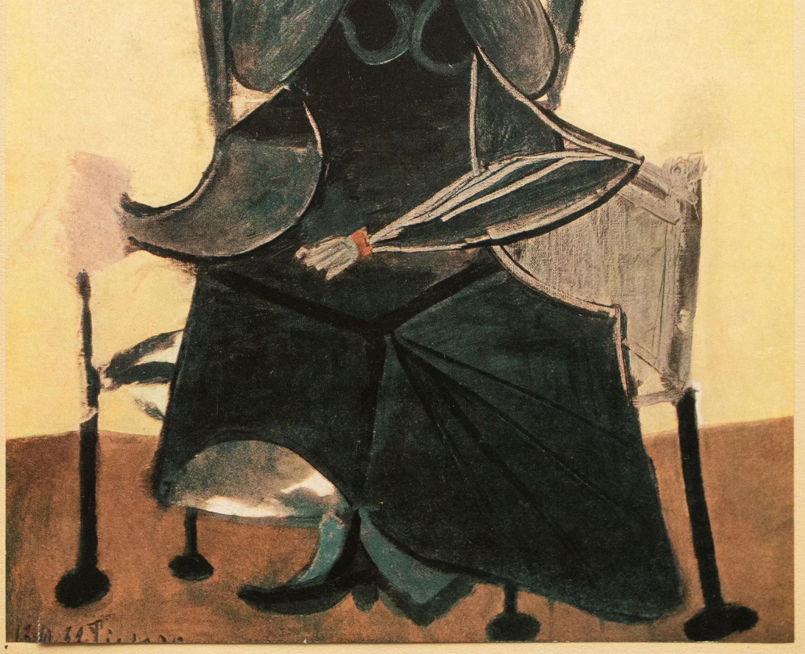 1943 After P. Picasso "Femme Assise", First French Edition Period Offset Lithograph - 4