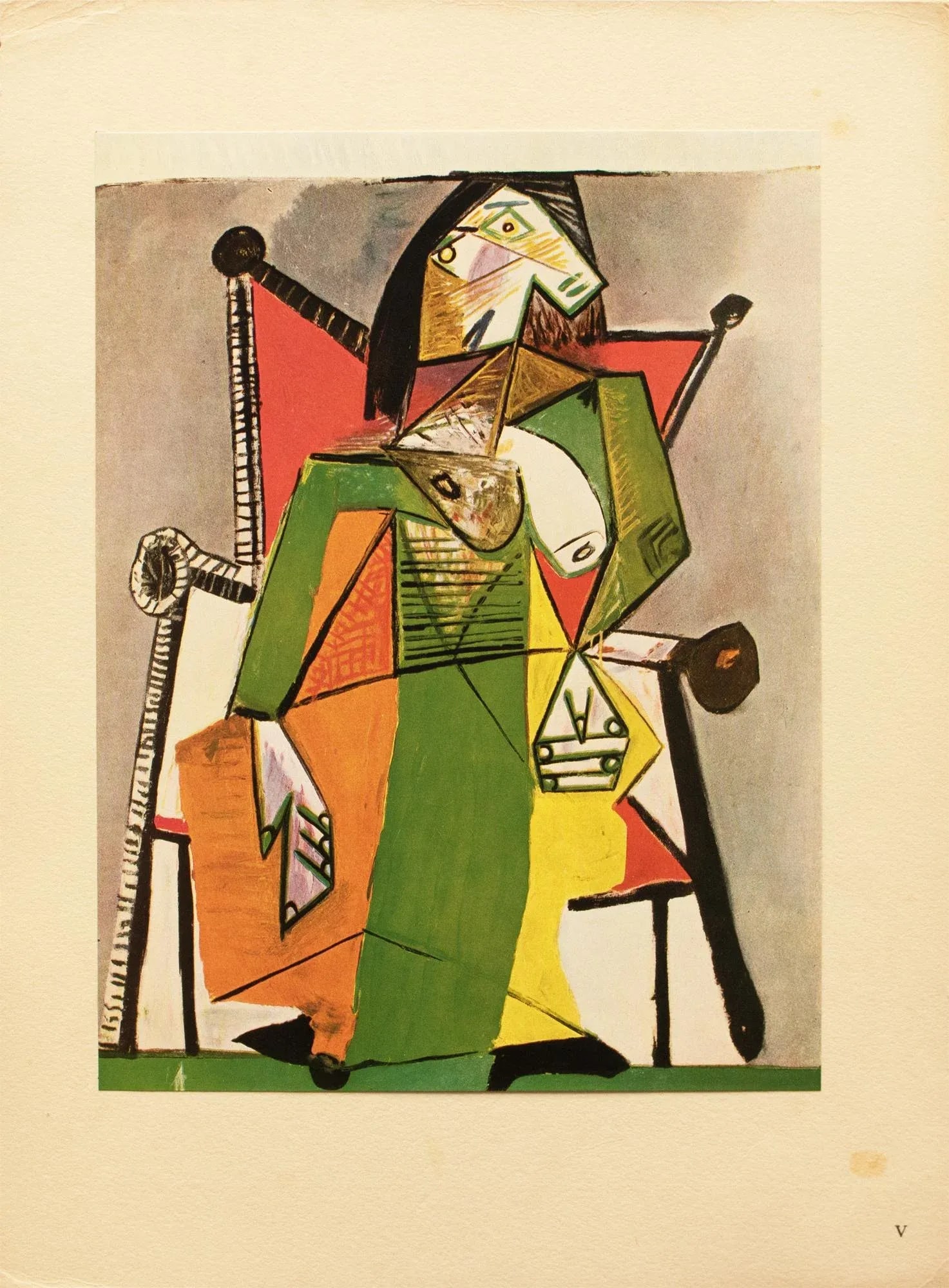1943 After Picasso "Woman Seated in an Armchair", First Edition Period Offset Lithograph - 9