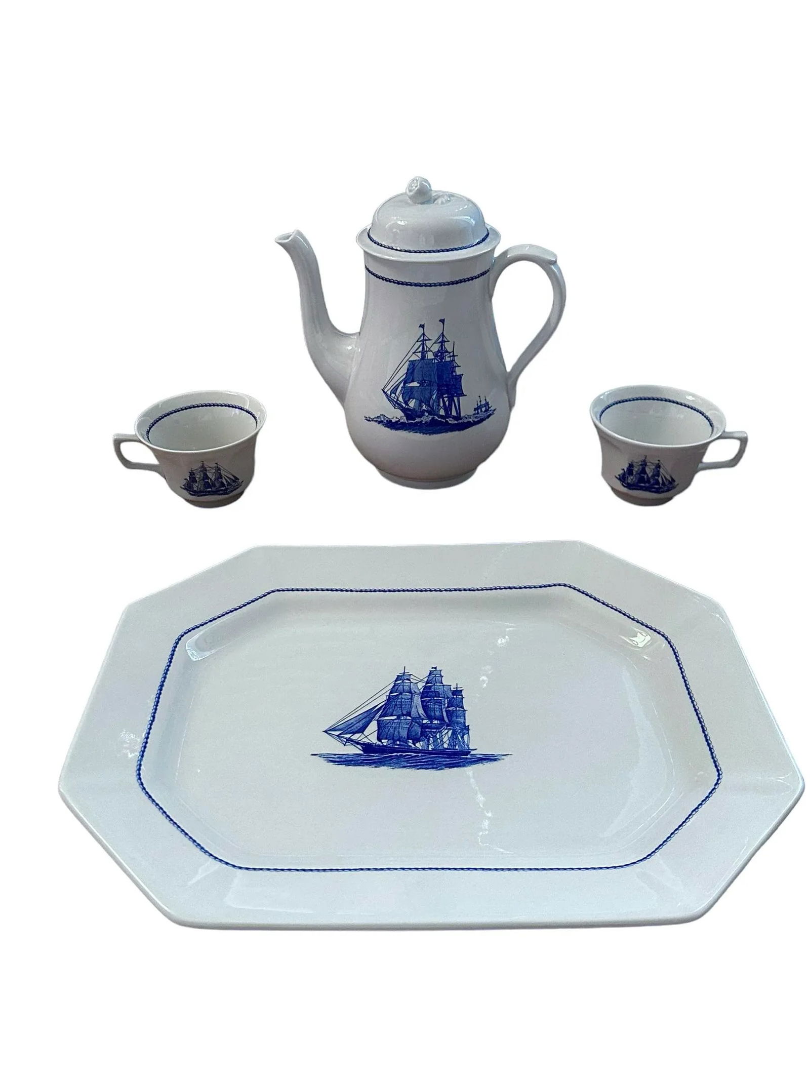 Late 20th Century Wedgwood American Clipper Hostess Set - 5 Pieces - 2