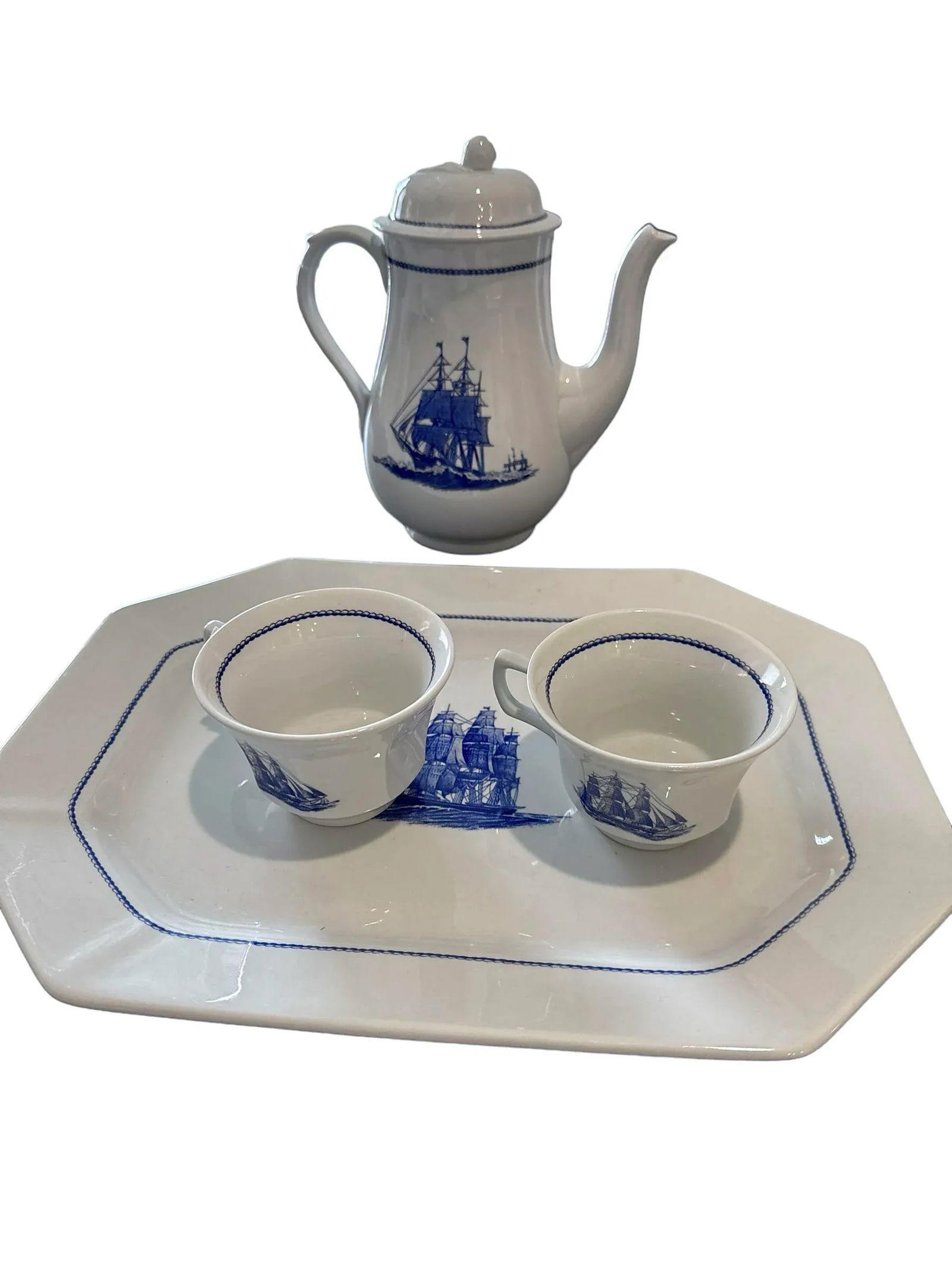 Late 20th Century Wedgwood American Clipper Hostess Set - 5 Pieces - 3