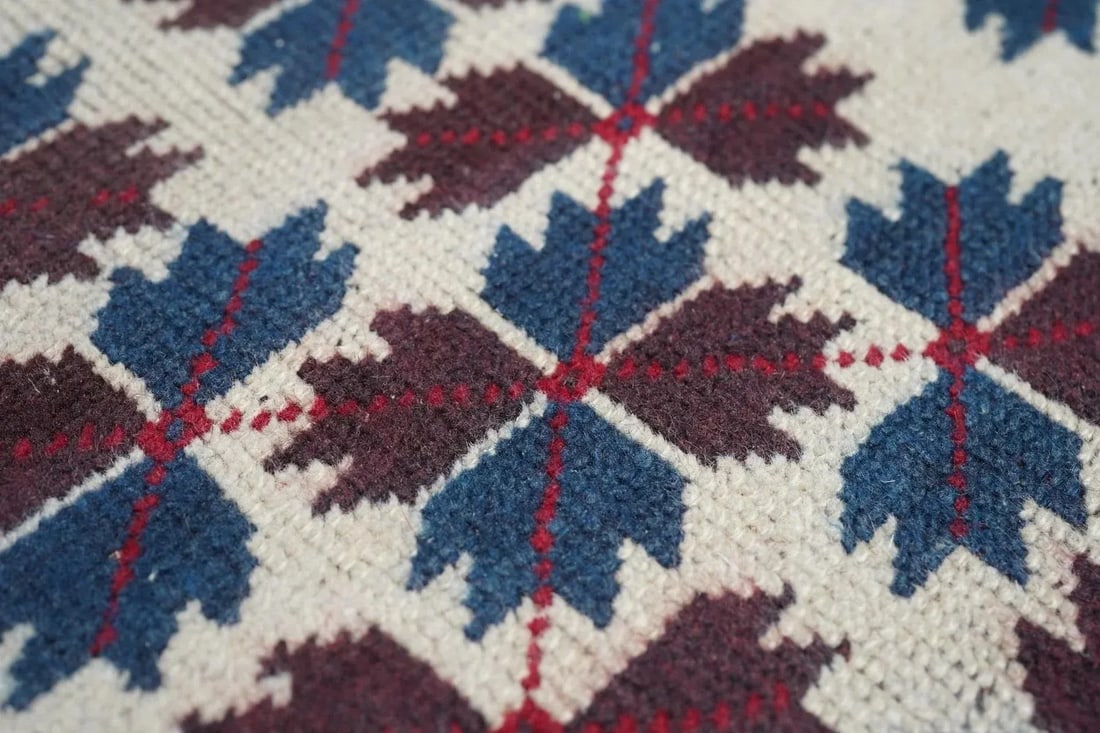 Vintage Afghan Rug 3'9'' x 6' - 10