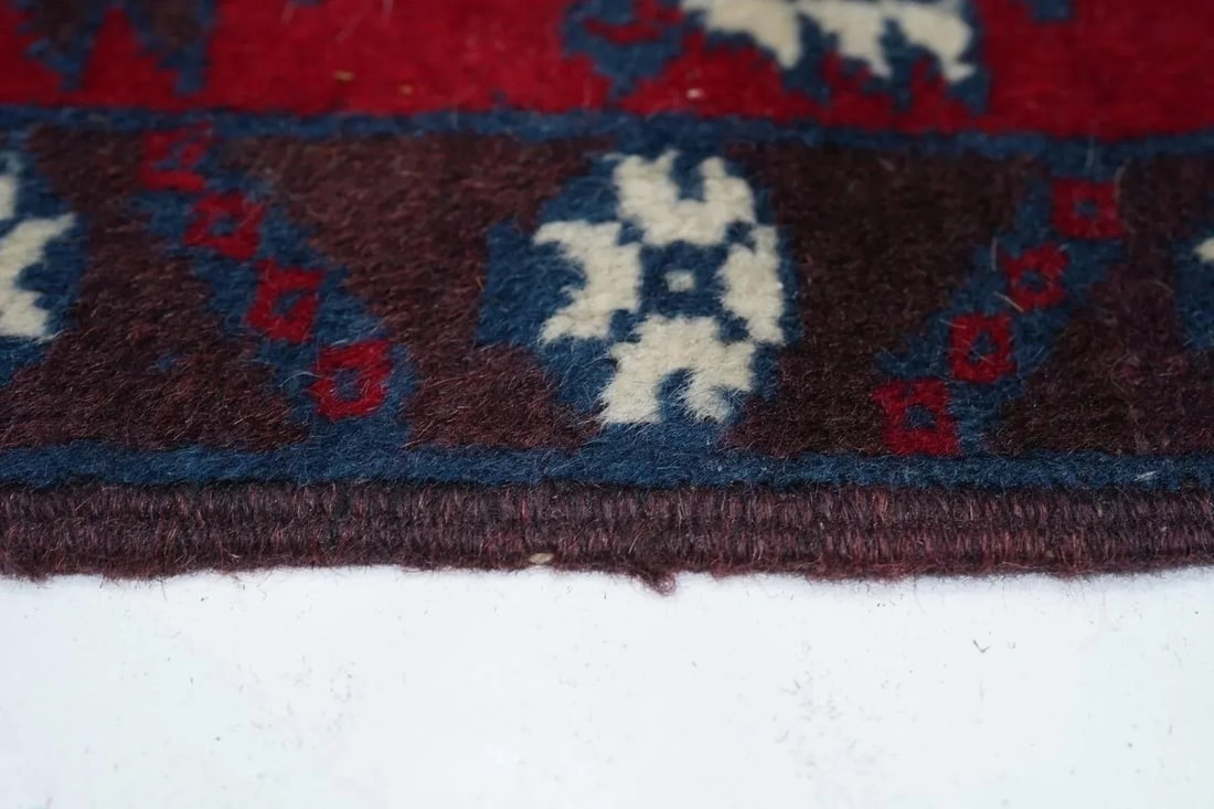 Vintage Afghan Rug 3'9'' x 6' - 7