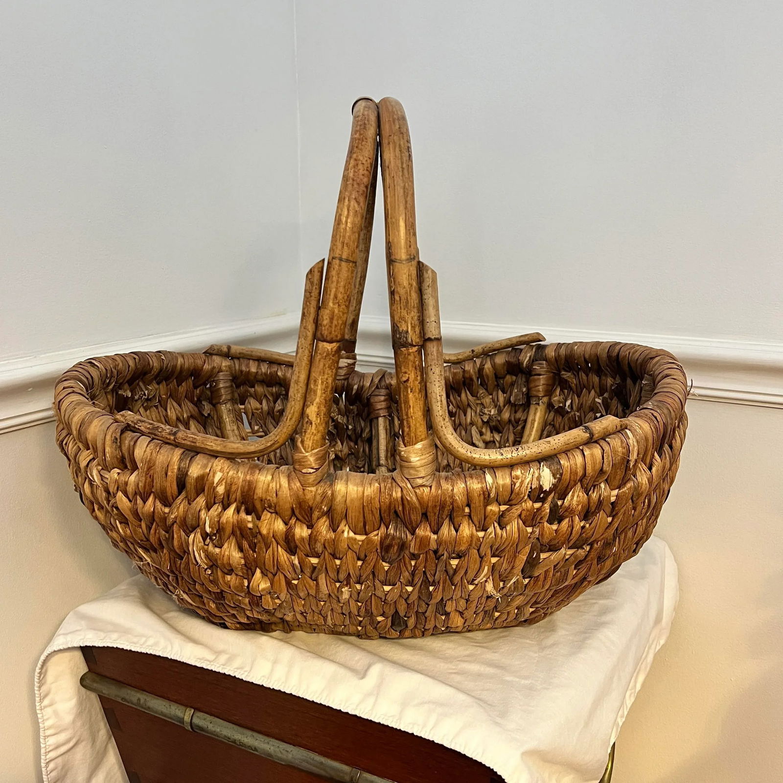 Bamboo and Seagrass Basket - 6