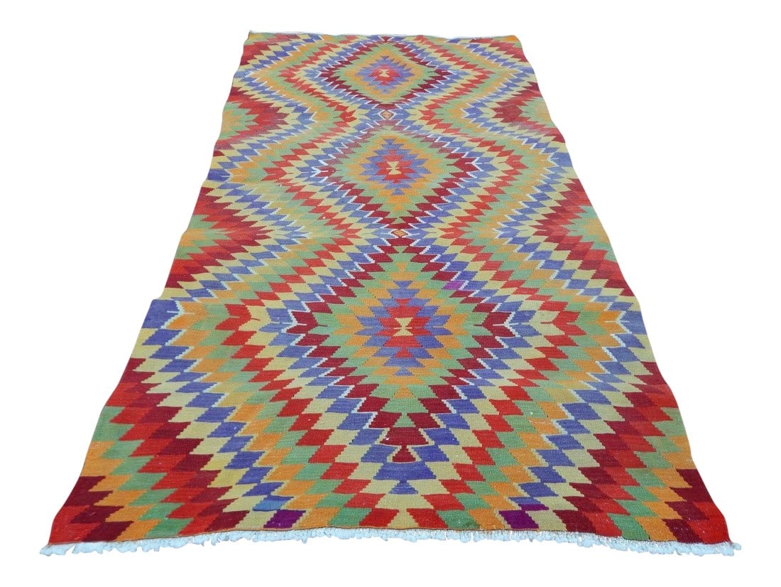 1970s Vintage Turkish Kilim Rug - 5"²4"³ × 9"²4"³ (1 of 5)