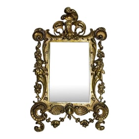 Elaborate French Gilt Bronze Picture Frame - Easel Back