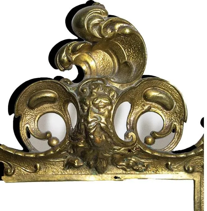 Elaborate French Gilt Bronze Picture Frame - Easel Back - 4