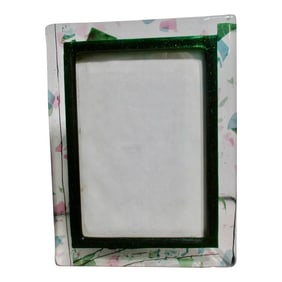 Dichroic Fused Art Glass Photo Frame Circa 80s'