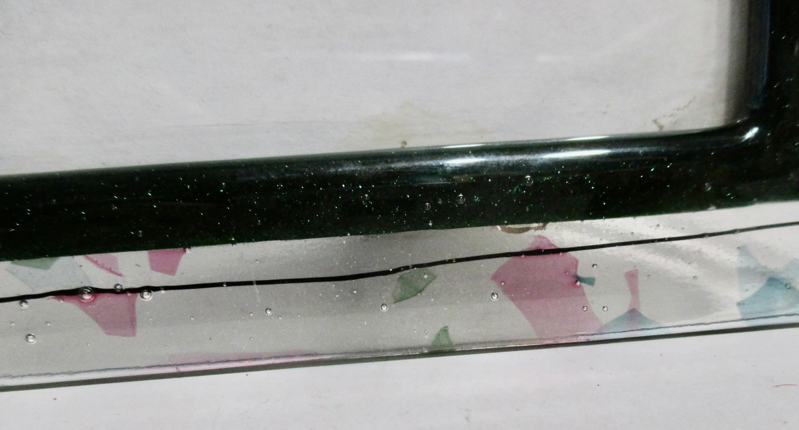 Dichroic Fused Art Glass Photo Frame Circa 80s' - 5