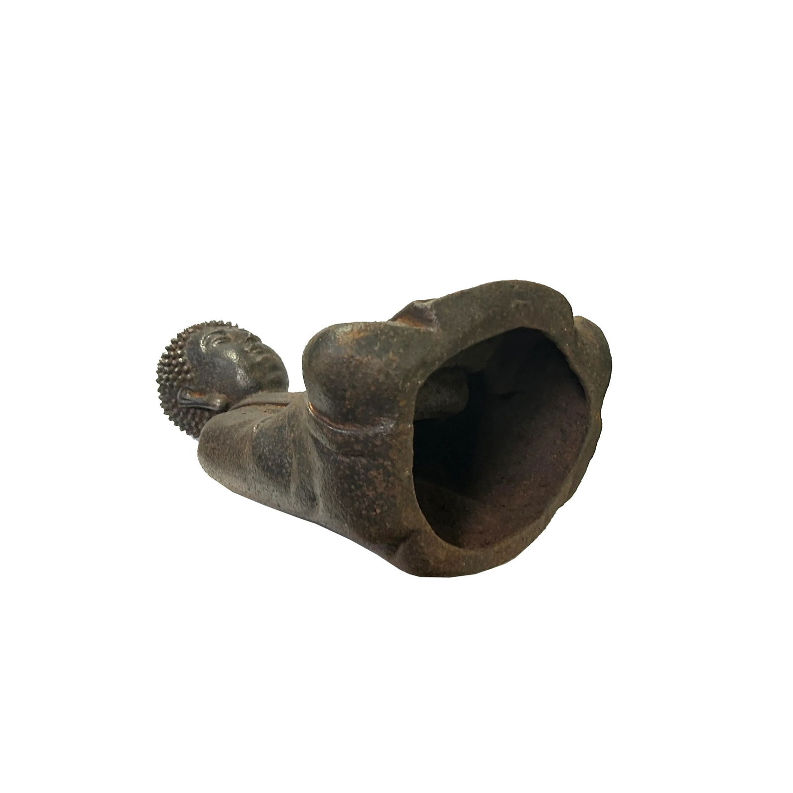 Iron Rustic Sitting Buddha Gautama Amitabha Shakyamuni Statue - 3